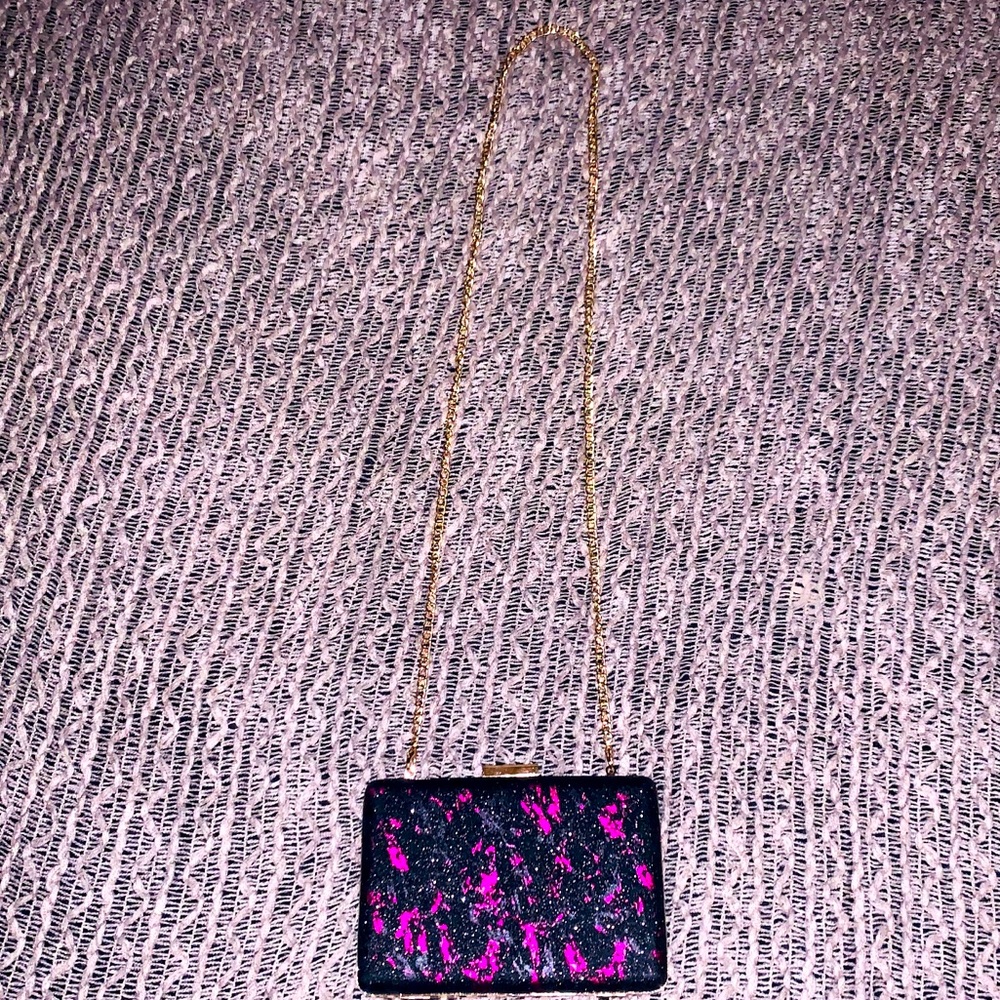 👑 BEAUTIFUL GOLD CHAIN PATTERNED CROSSBODY PURSE